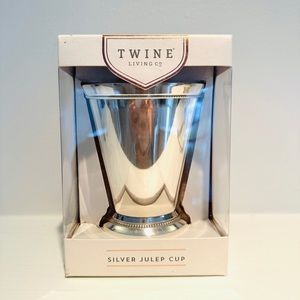 Twine Living Co. Silver Julep Cup 12 oz NWT
